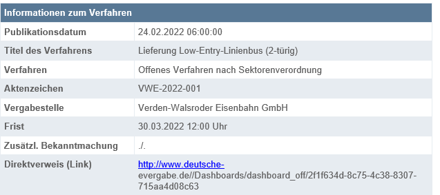 Ausschreibung Solobus HK