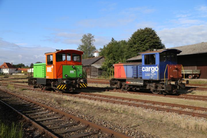 Schienenfahrzeug der DHE/VWE im Bahnbetrieb