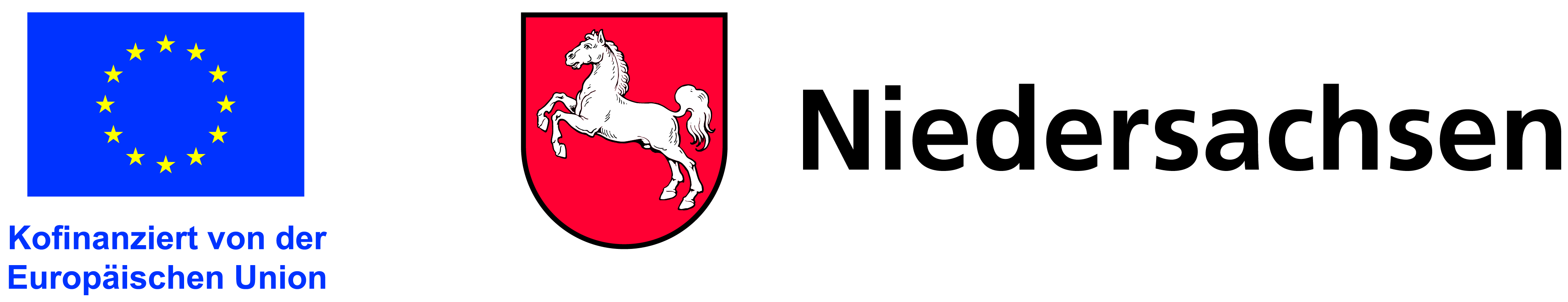 Förderlogos: Kofinanziert von der Europäischen Union und dem Land Niedersachsen
