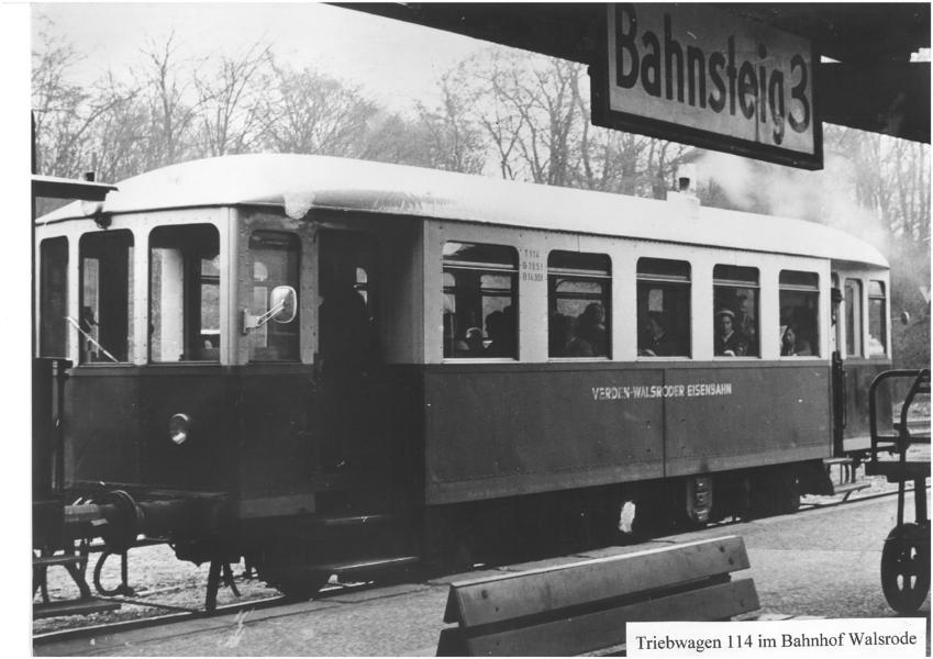 Historischer Triebwagen der Verden-Walsroder Eisenbahn